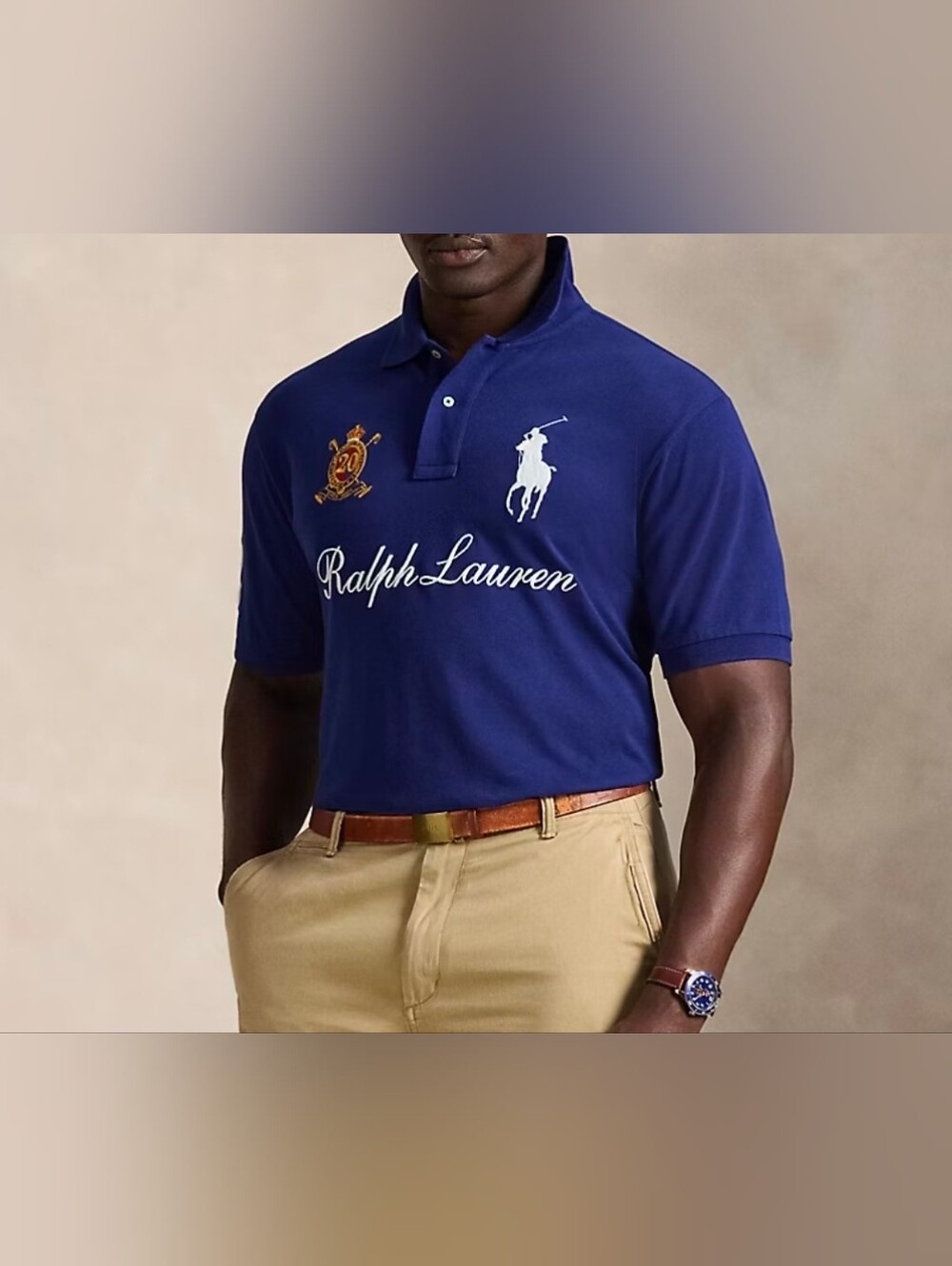 NWT Polo Ralph Lauren Iconic Shirt Big Pony 20th Anniversary Crest Men 2XB